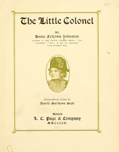 Cover of The little colonel
