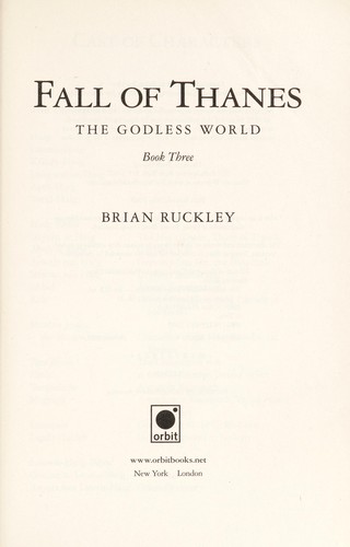 Cover of The fall of thanes