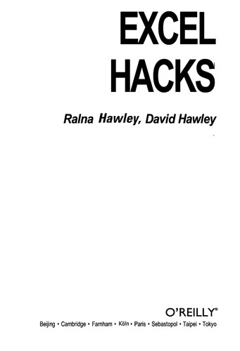 Cover of Excel Hacks