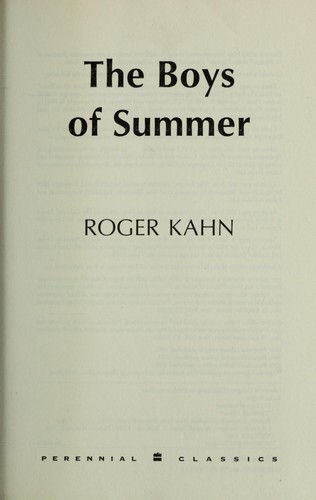 Cover of The boys of summer