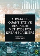 Cover of Advanced Quantitative Research Methods for Urban Planners