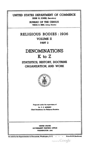 Cover of Religious bodies