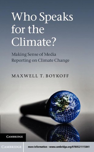 Cover of Who speaks for the climate?