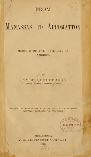 Cover of From Manassas to Appomattox