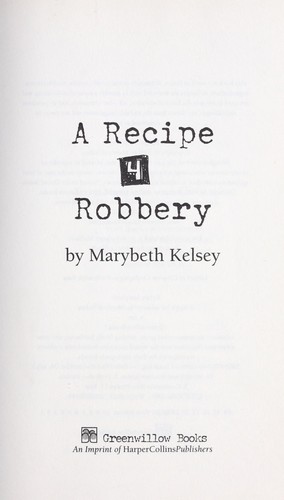Cover of A recipe for robbery