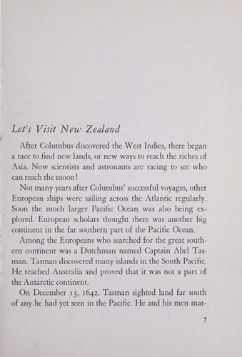 Cover of Let's visit New Zealand