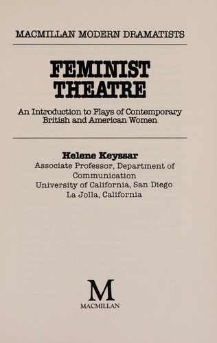 Cover of Feminist theatre