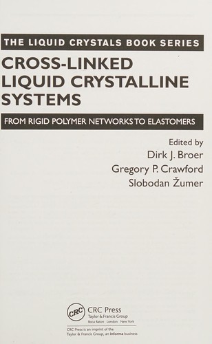 Cover of Cross-linked liquid crystalline systems