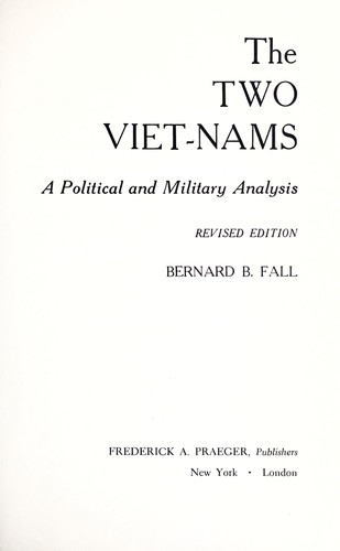 Cover of The two Viet-Nams