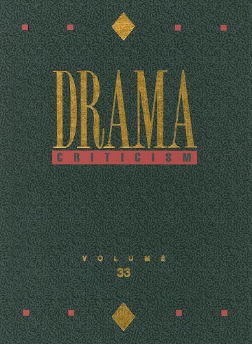 Cover of Drama criticism
