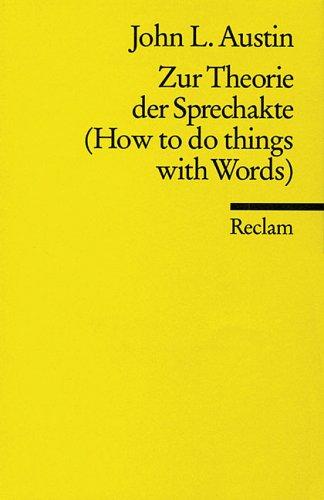 Cover of How to do things with words
