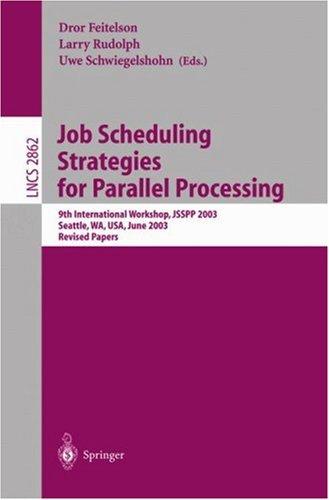 Cover of Job scheduling strategies for parallel processing