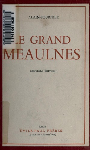 Cover of Le grand Meaulnes