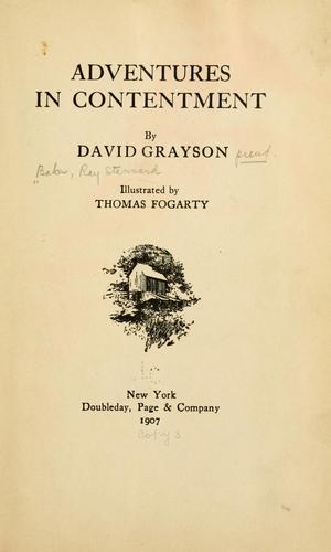 Cover of Adventures in Contentment