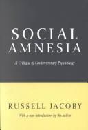 Cover of Social amnesia