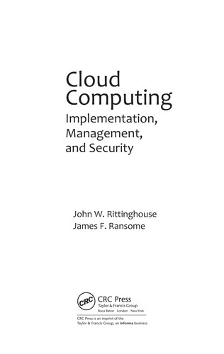 Cover of Cloud computing