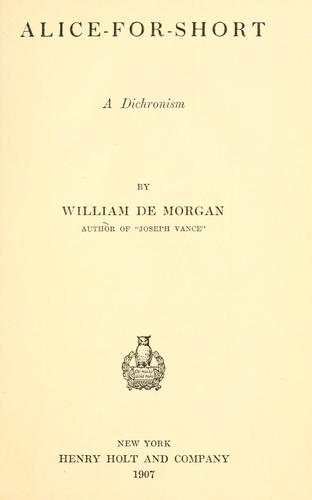 Cover of Alice-for-short
