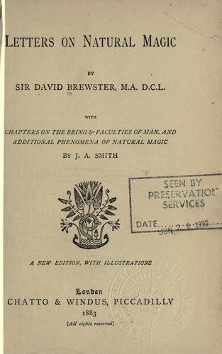 Cover of Letters on Natural Magic