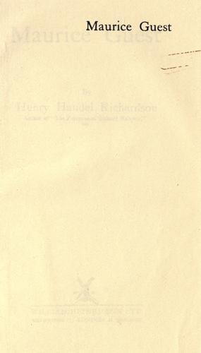 Cover of Maurice Guest