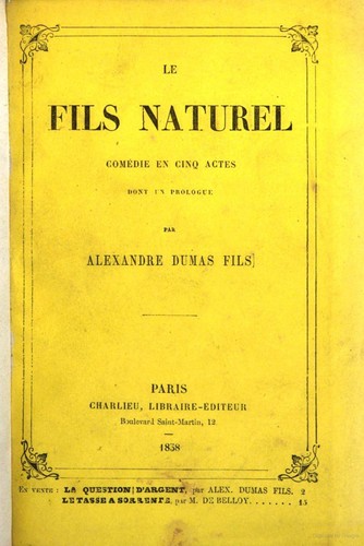Cover of Le fils naturel