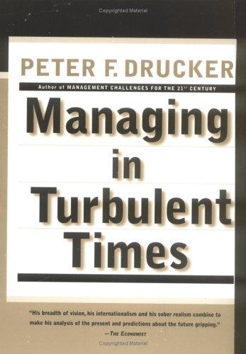 Cover of Managing in Turbulent Times