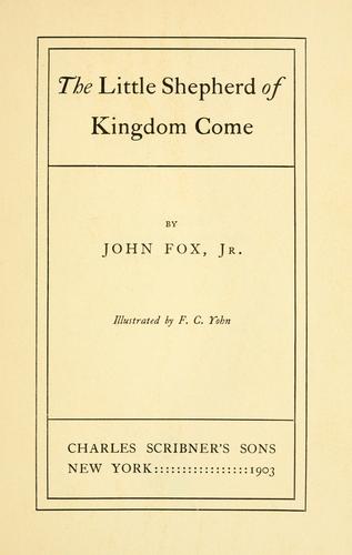 Cover of The little shepherd of Kingdom Come