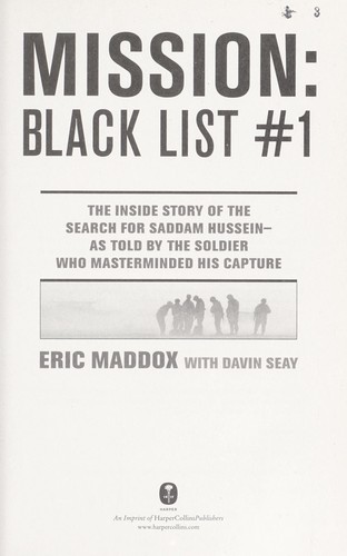 Cover of Mission, black list #1