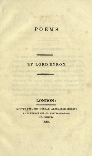 Cover of Poems