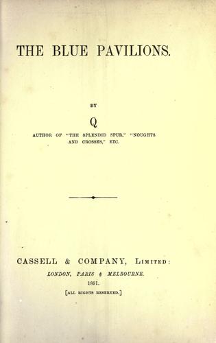 Cover of The blue pavilions