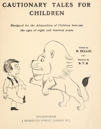 Cover of Cautionary Tales for Children