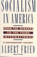 Cover of Socialism in America from the Shakers to the Third International