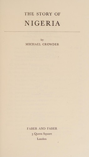 Cover of The story of Nigeria