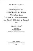Cover of A mad world, my masters