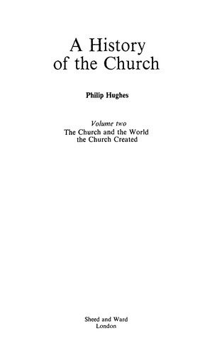 Cover of A history of the Church