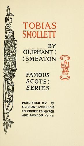 Cover of Tobias Smollett