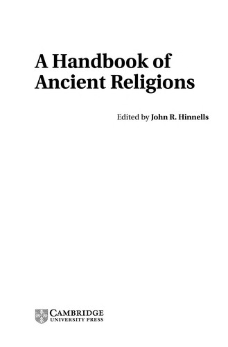 Cover of A handbook of ancient religions