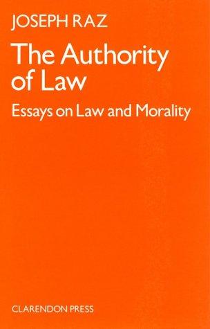Cover of The authority of law