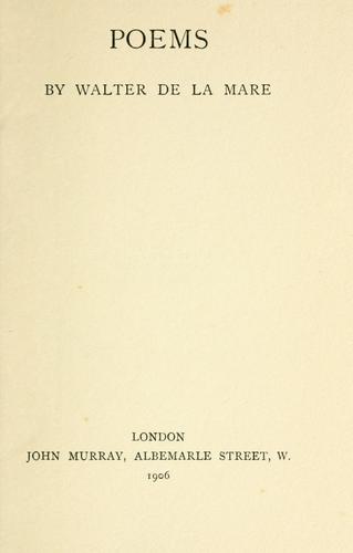 Cover of Poems