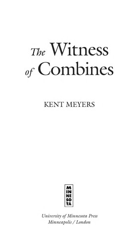 Cover of The witness of combines
