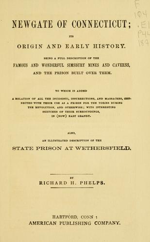 Cover of Newgate of Connecticut