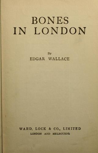Cover of Bones in London