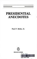 Cover of Presidential anecdotes