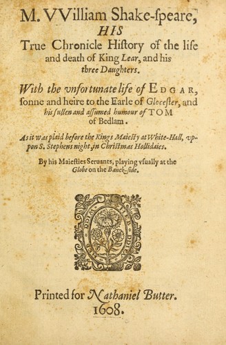 Cover of King Lear