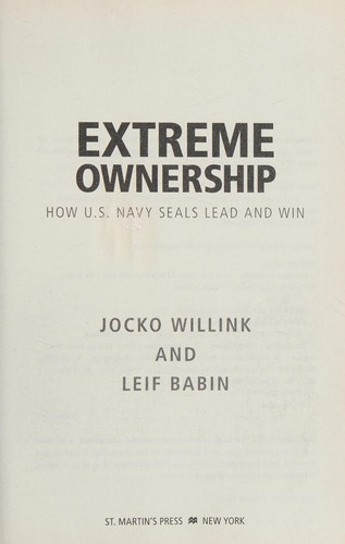 Cover of Extreme ownership