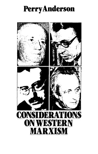 Cover of Considerations on Western Marxism