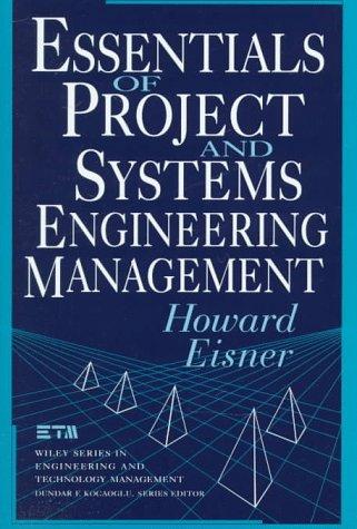 Cover of Essentials of project and systems engineering management