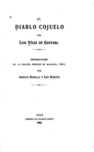 Cover of El diablo cojuelo por Luis Vélez de Guevara