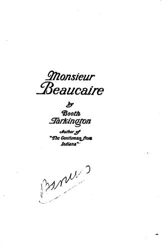 Cover of Monsieur Beaucaire