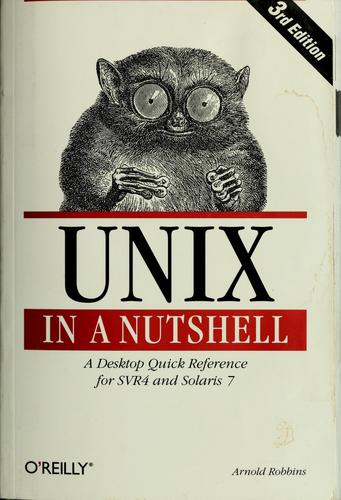 Cover of UNIX in a Nutshell