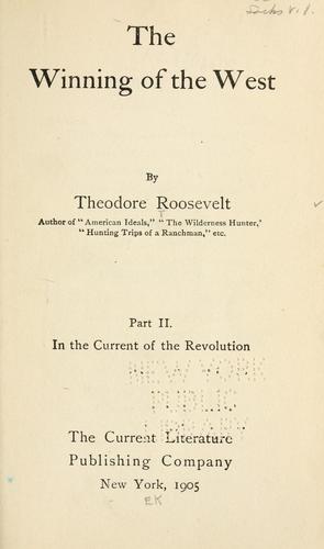 Cover of The winning of the West